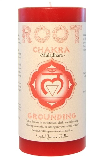 Chakra Pillar 3x6 Candle-Root