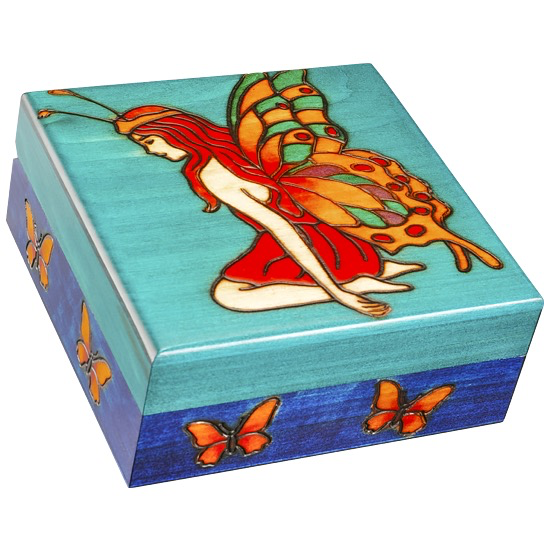 Fairy of the Butterflies Wood Box