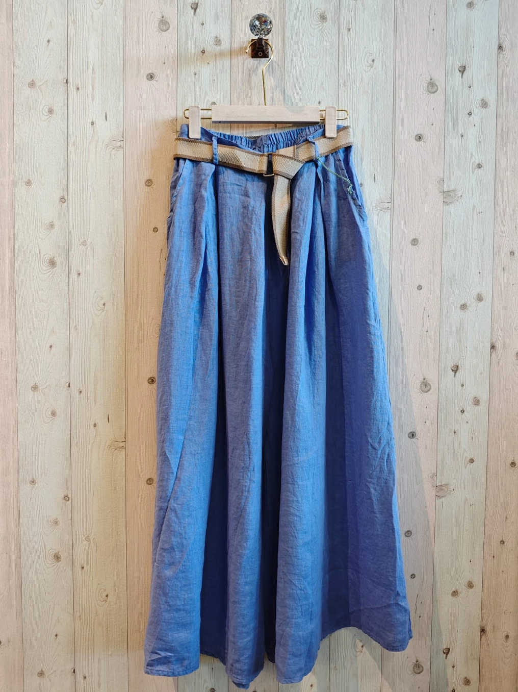 Wide Leg Belted Pants