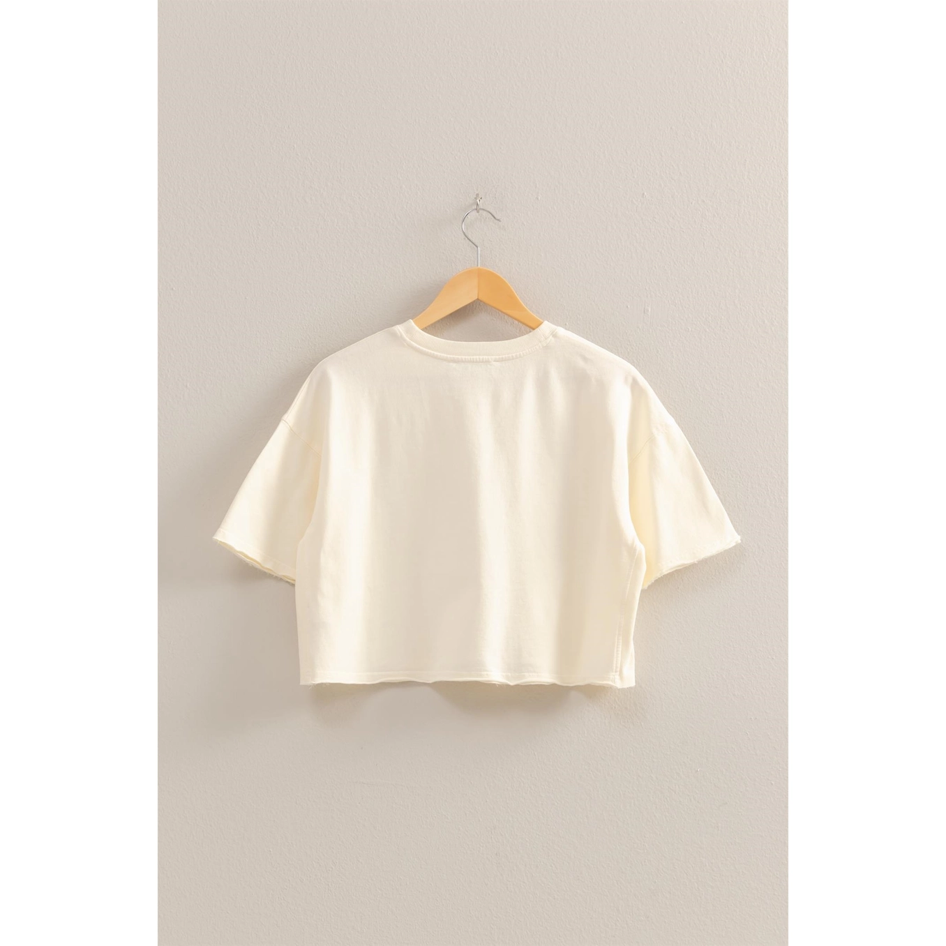 Short Sleeve Boxy Cropped Tee