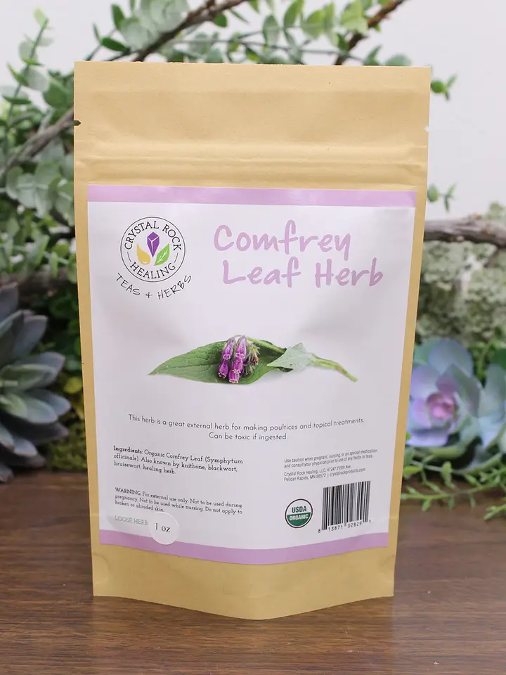 Comfrey Leaf Loose Organic Herb 1oz