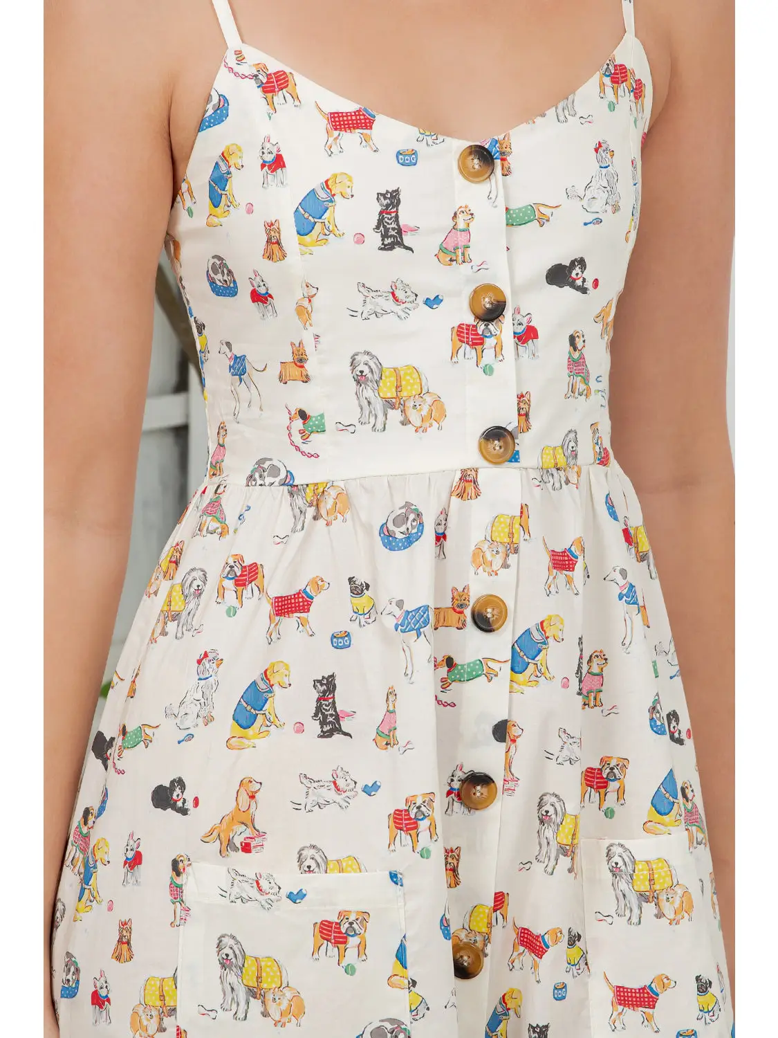 Dog Print Cami Dress