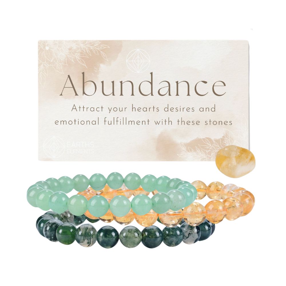 8mm Stone Intention Bracelet-Abundance