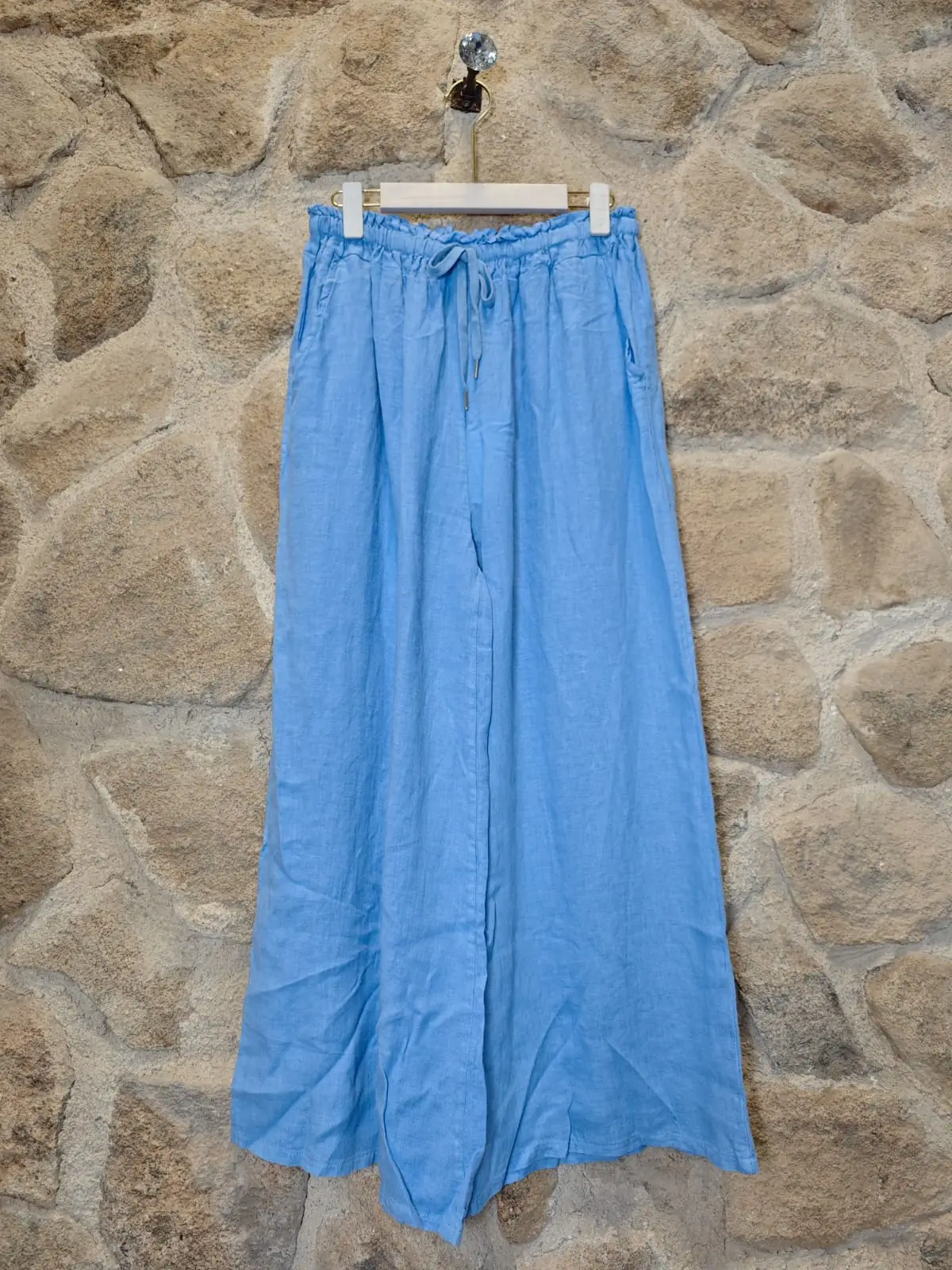 100% Linen Wide Leg Pants