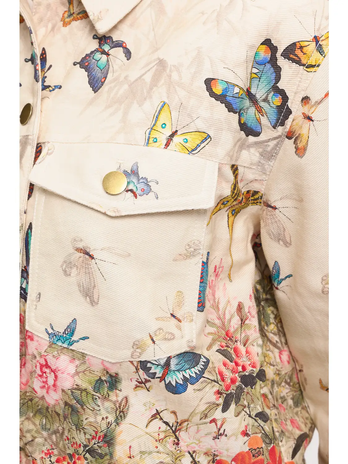 Butterfly Floral Print Jacket