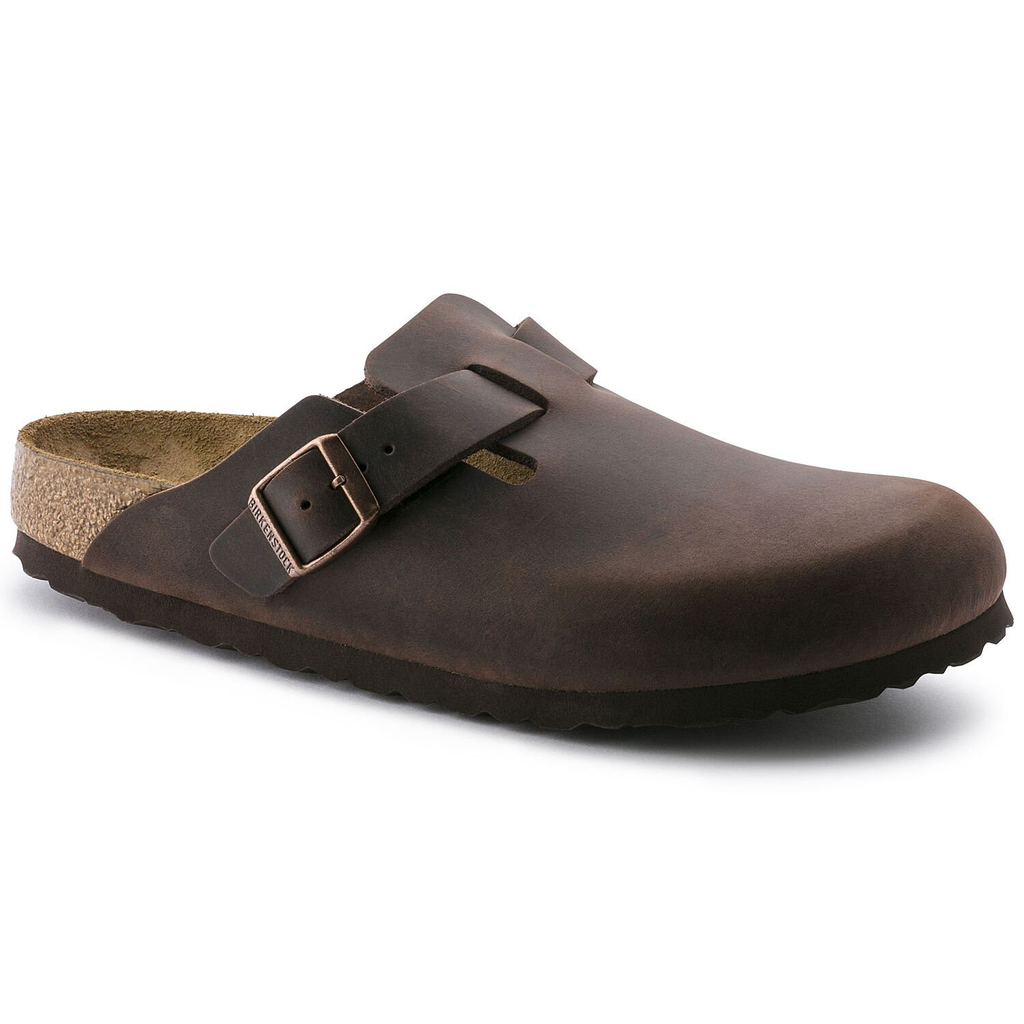 Boston Oiled Leather Soft Footbed Clog