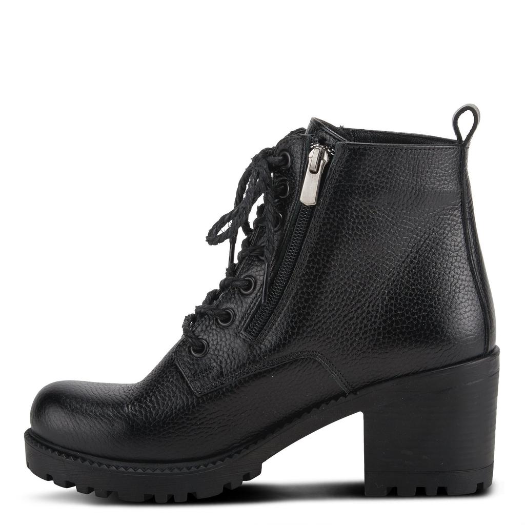Yaritza Black Leather Boot