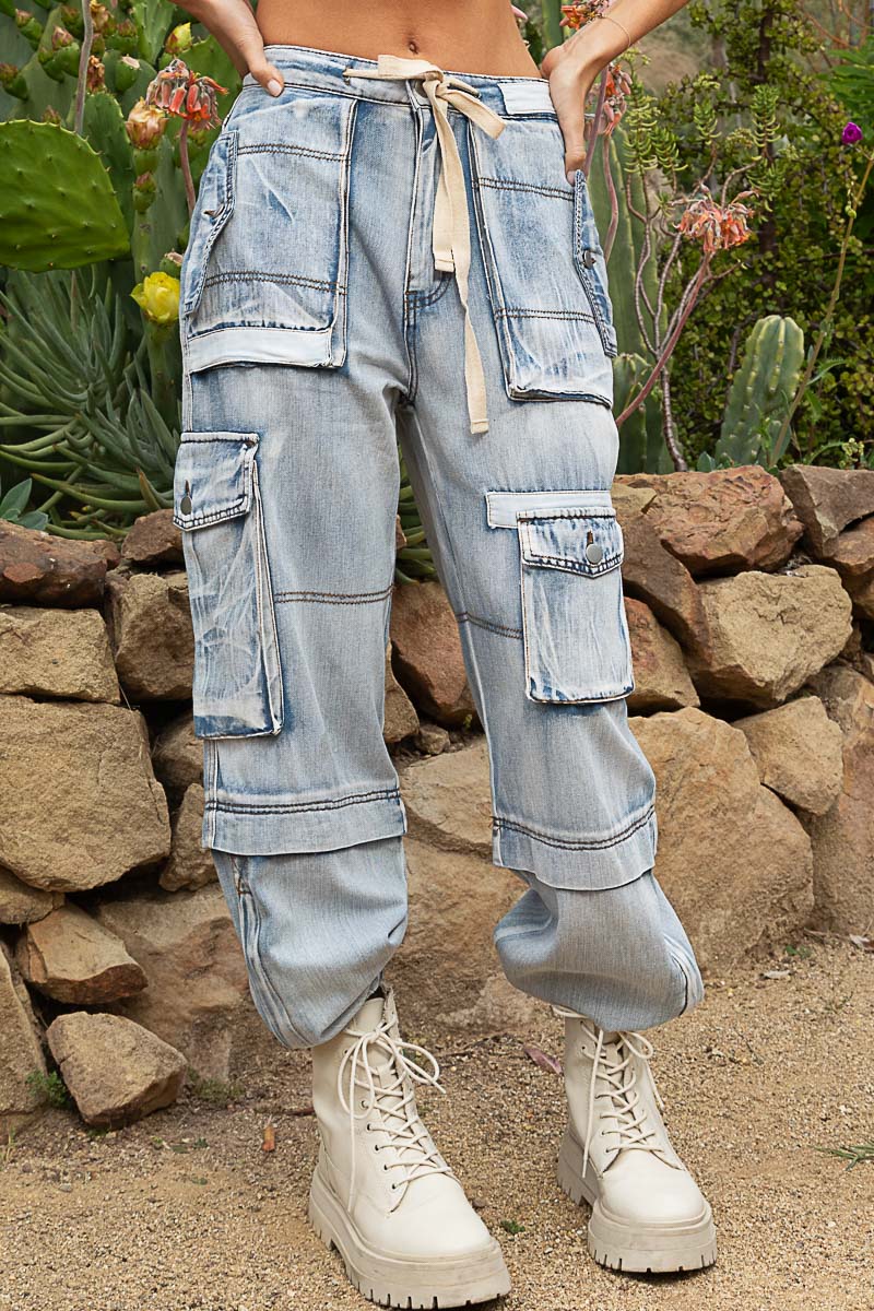 Multi Cargo Pocket Drawstring