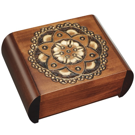 Chakra Flower Secret Wood Box
