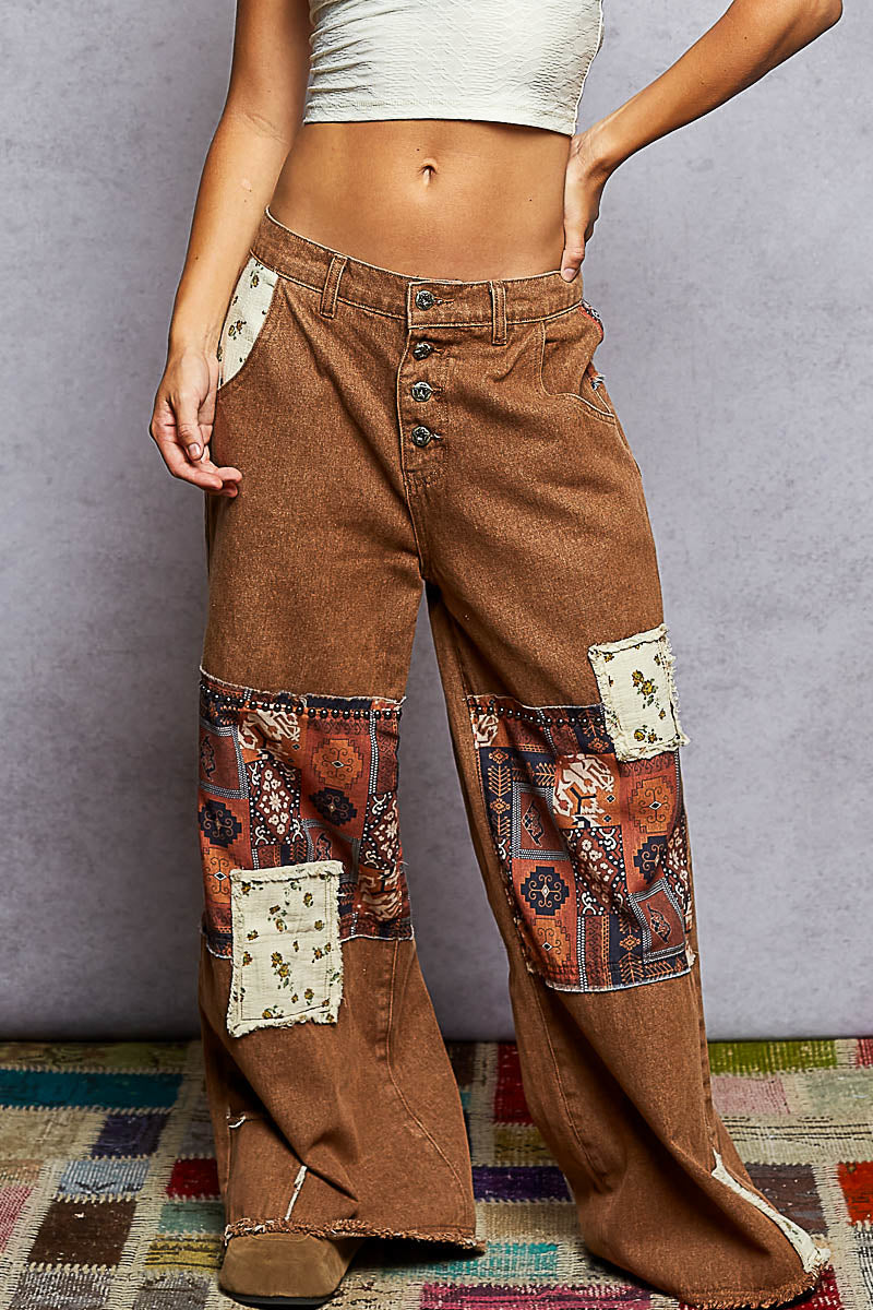 Soft Patch Metal Stud Denims