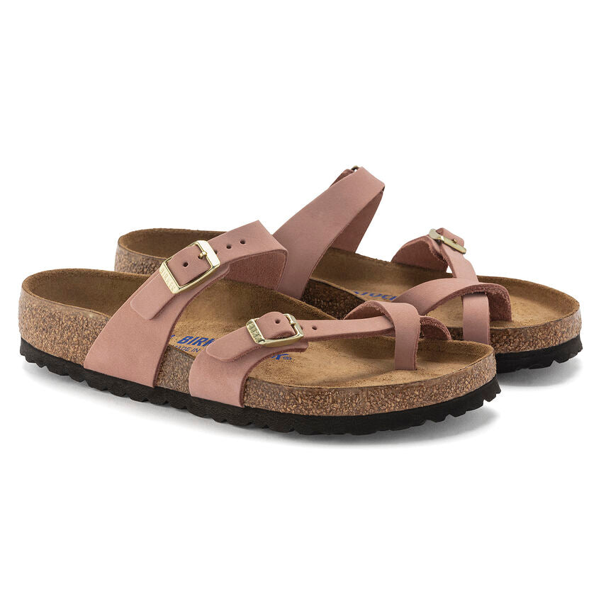 Mayari Nubuck Leather Soft Footbed Sandal