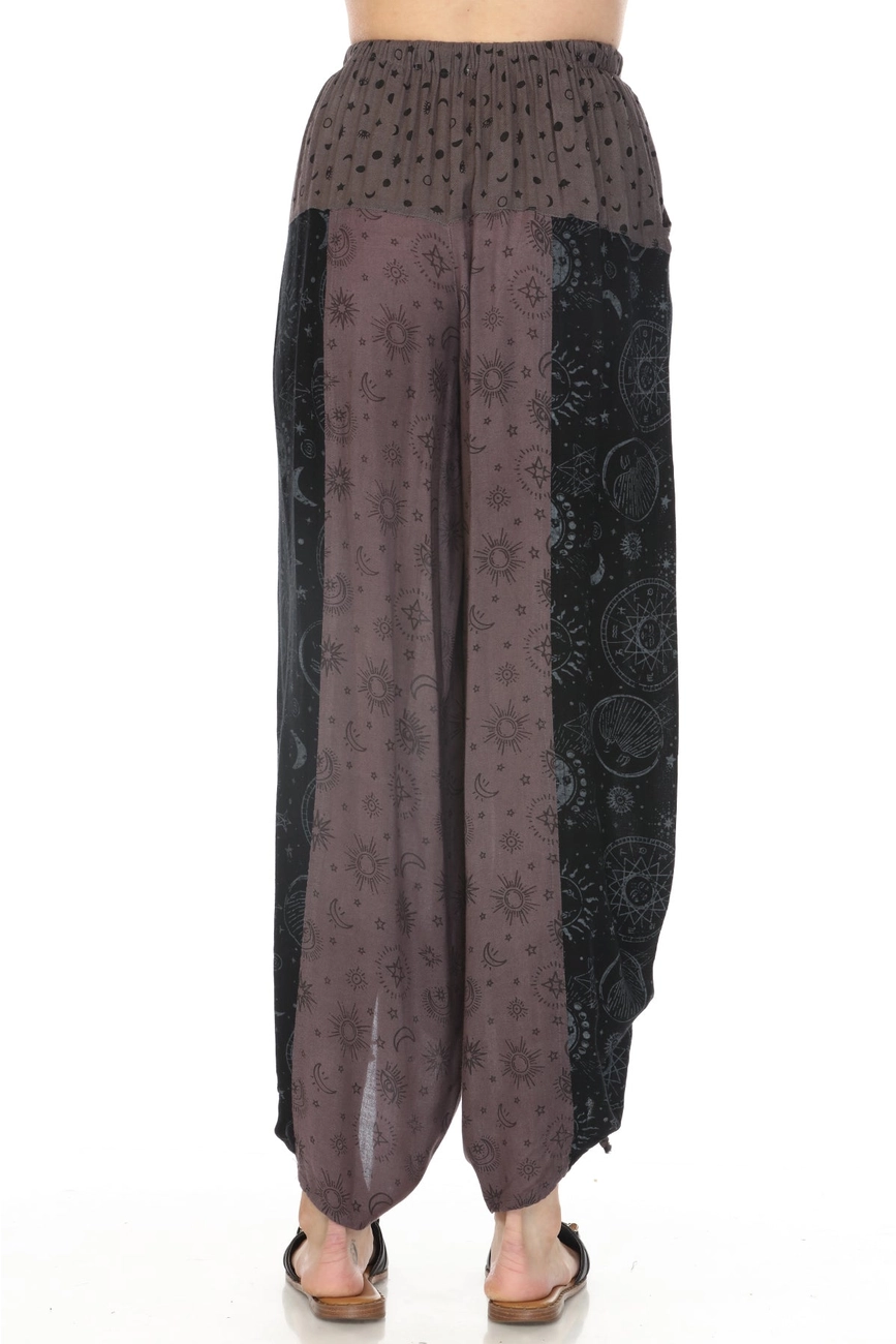 Celestial Patchwork Drawstring Pants