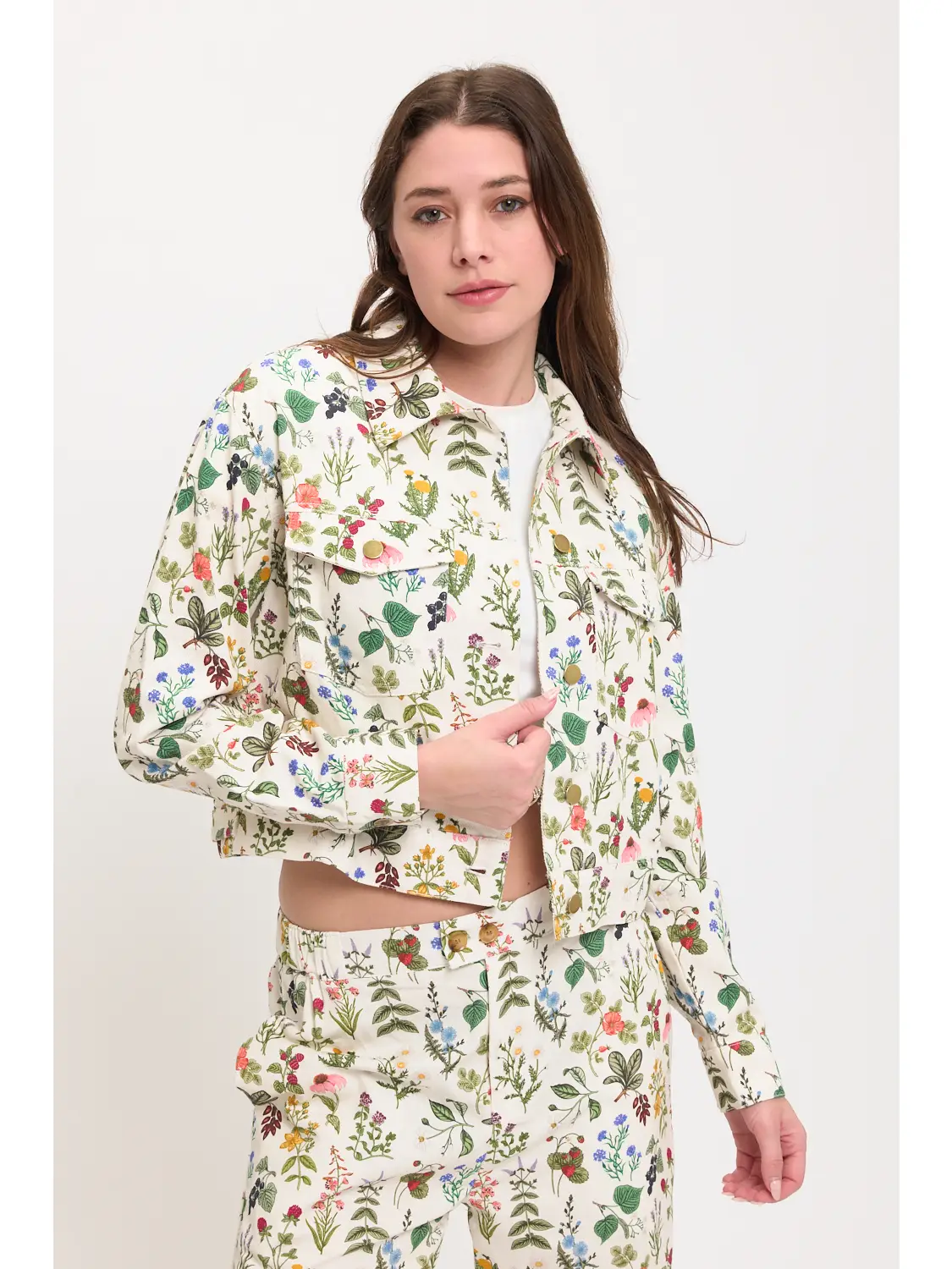 Garden Floral Print Jacket