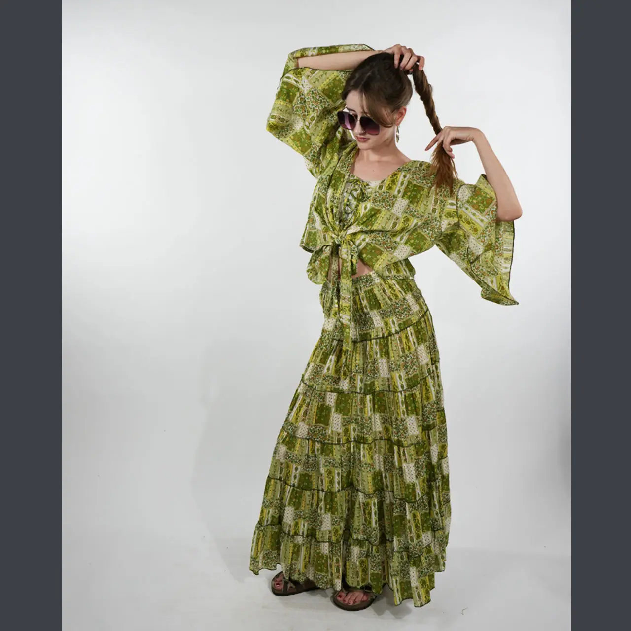 Flower Maxi Skirt