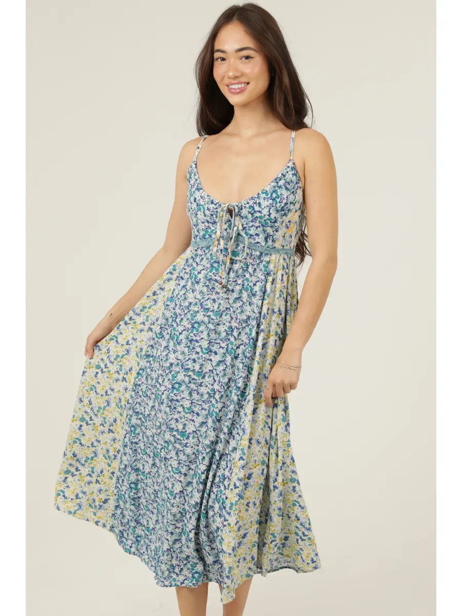Tie Bodice Tank Maxi Dress