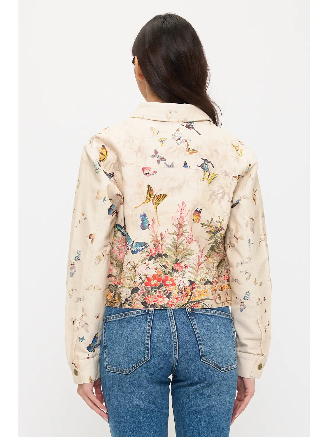 Butterfly Floral Print Jacket