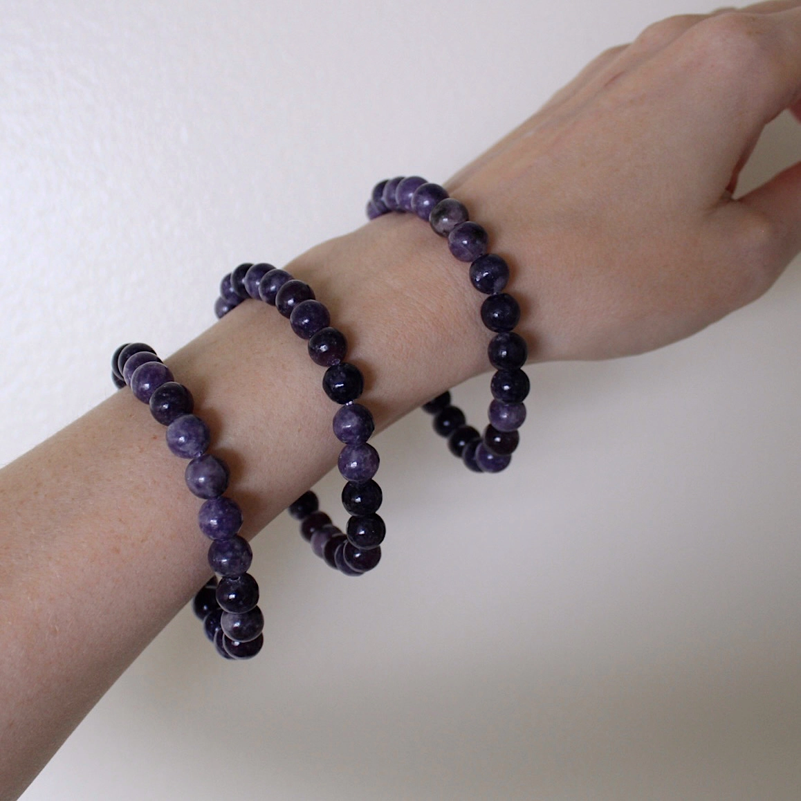 8mm Lepidolite Stretch Bracelet