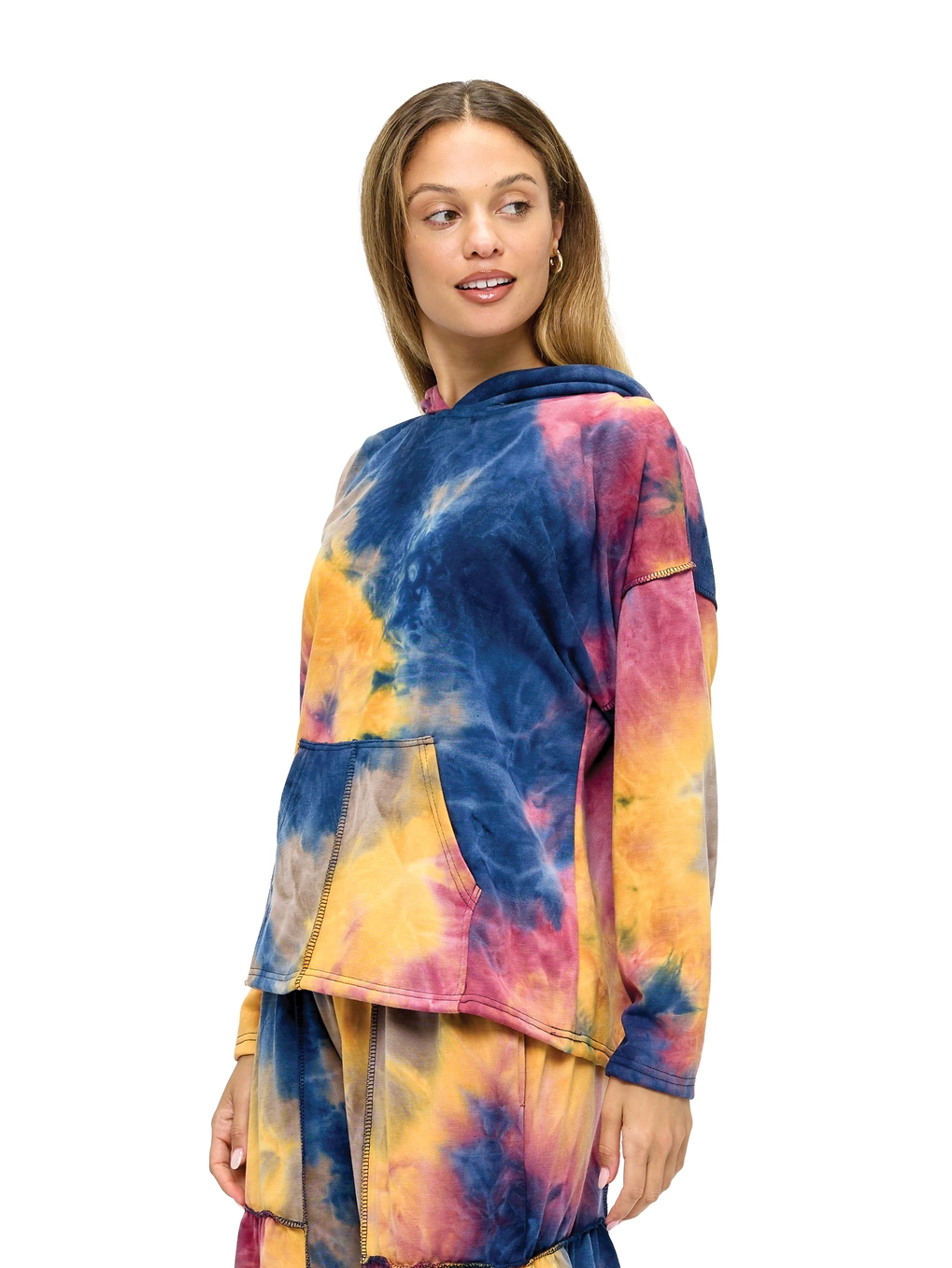 Multicolored Tie Dye Hoodie
