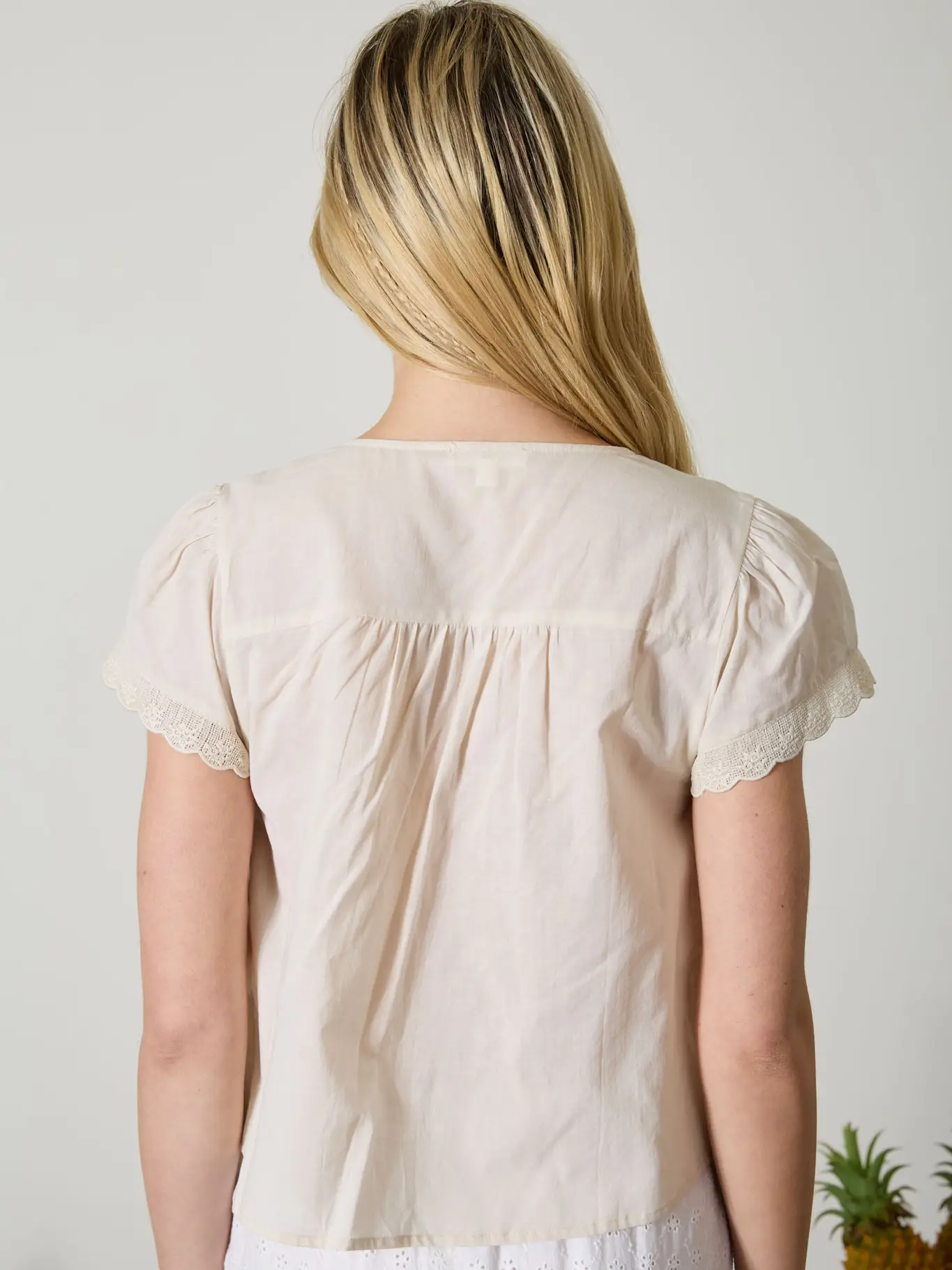 Front Tie Lace Top