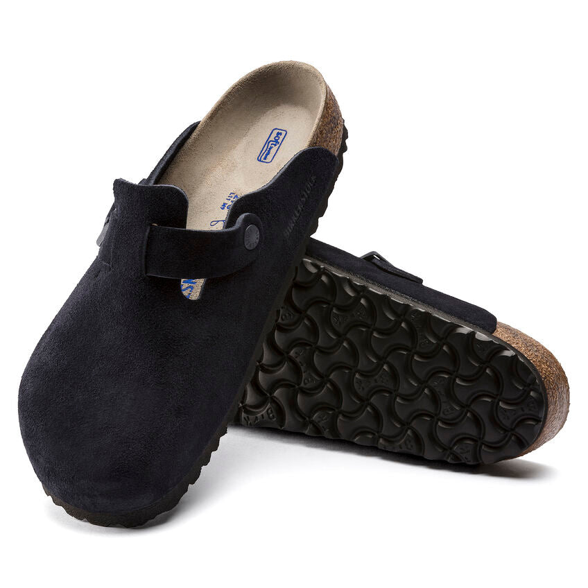 Boston Suede Soft Footbed Clog
