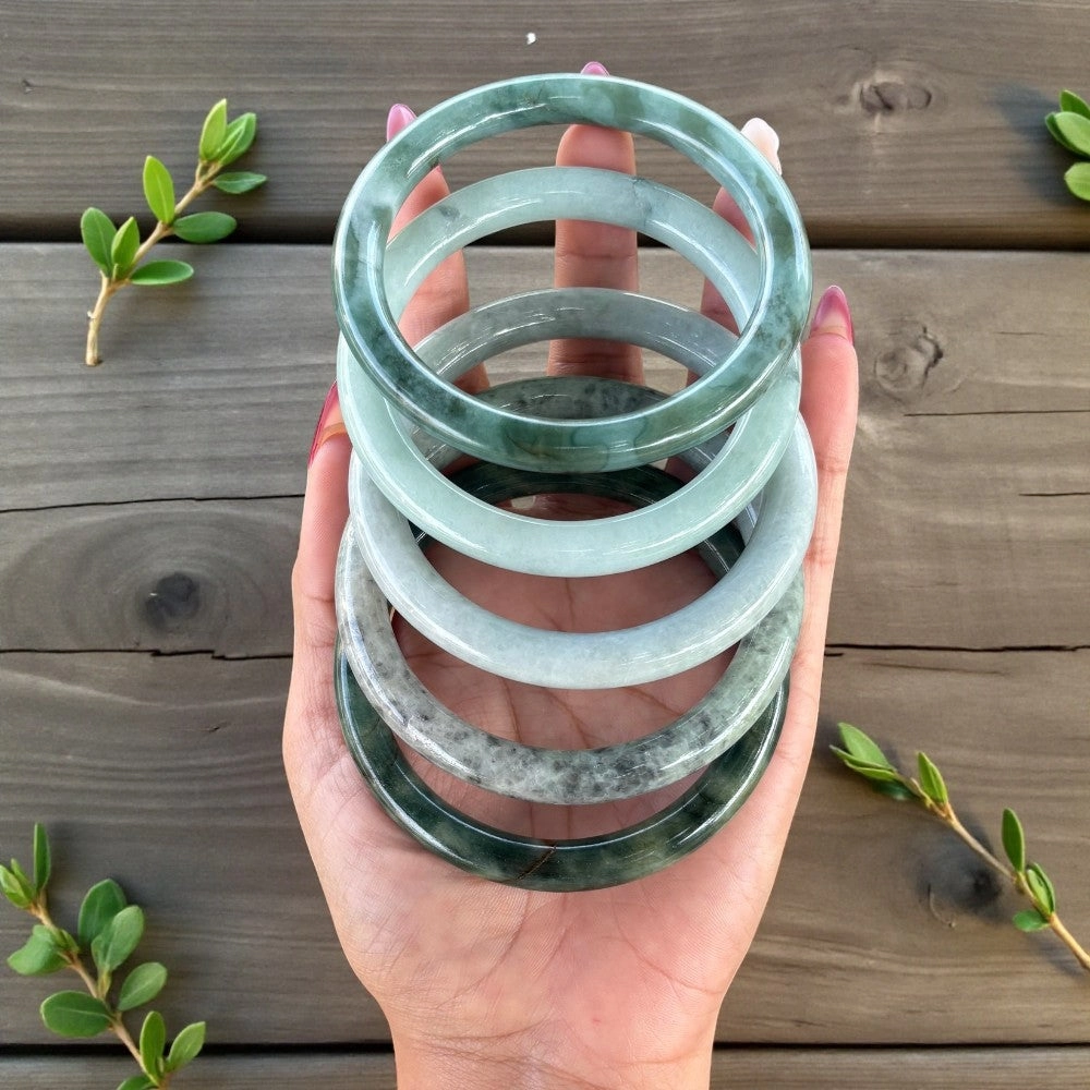 Burmese Jade Bangle-6mm