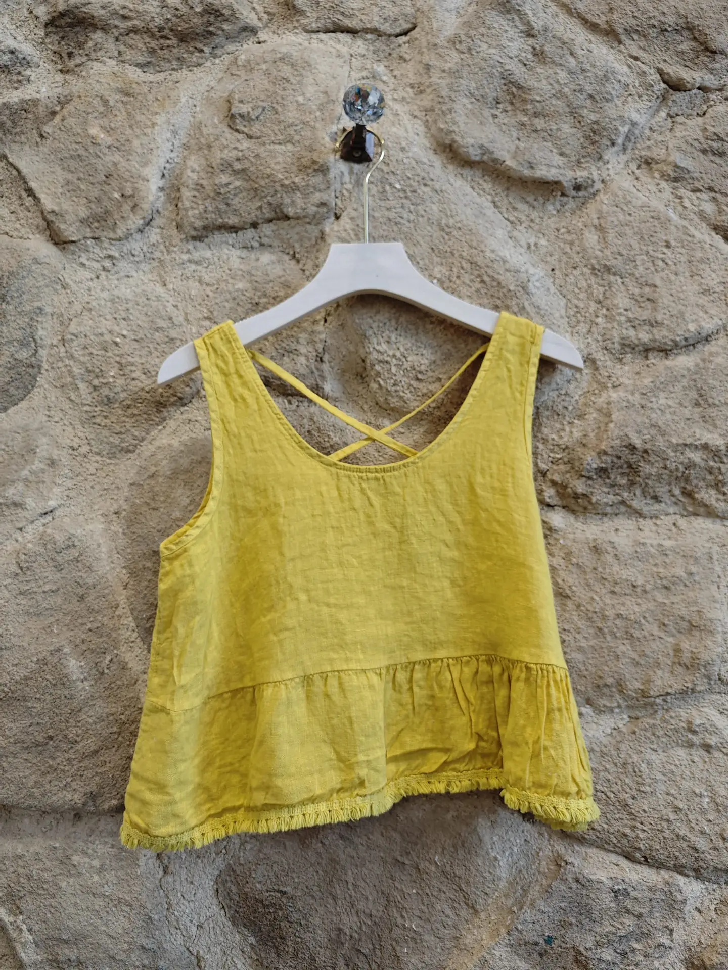100% Linen Backstrap T-Shirt