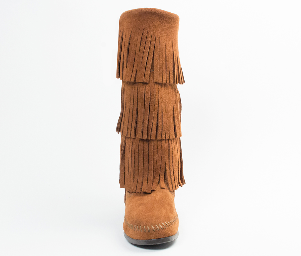 Calf Hi 3-Layer Fringe Boot
