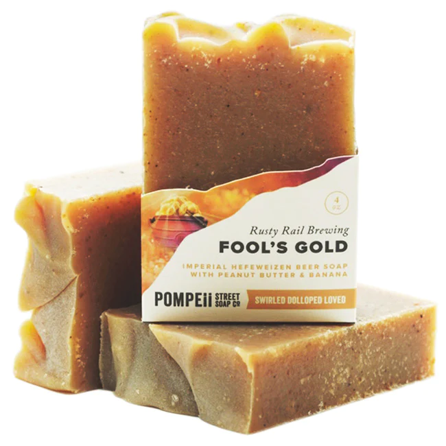 Rusty Rail Fool's Gold Beer Soap 4 oz.