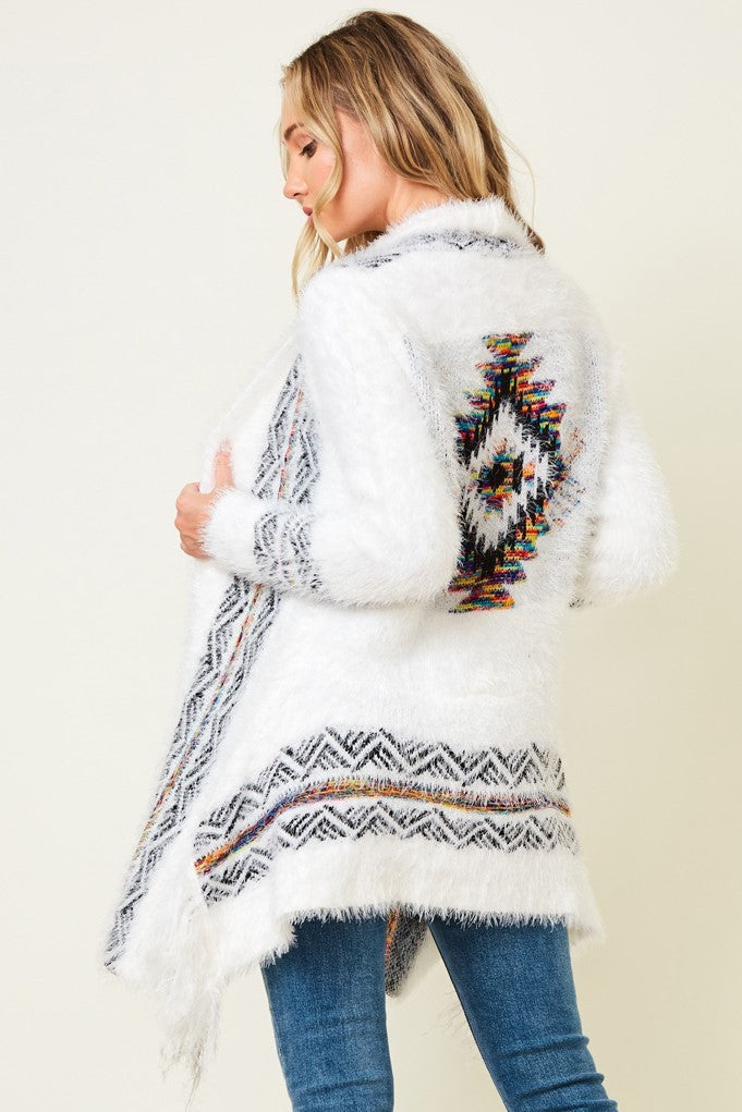 Tribal Print Cardigan