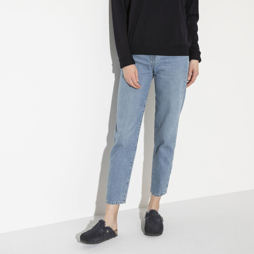 Boston Suede Shearling Clog