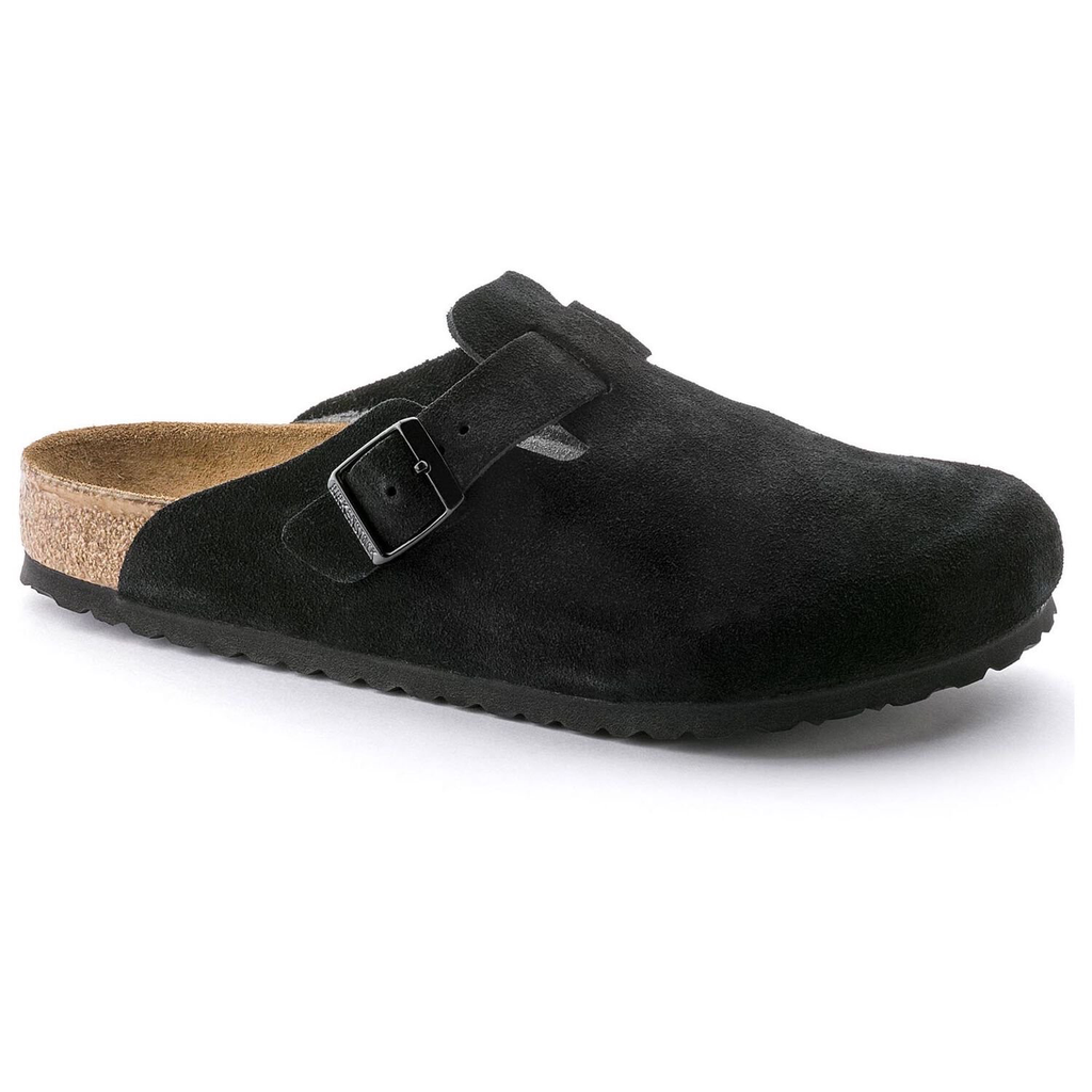 Boston Suede Soft Footbed Clog