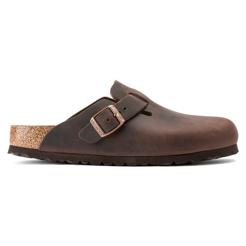 Boston Oiled Leather Soft Footbed Clog