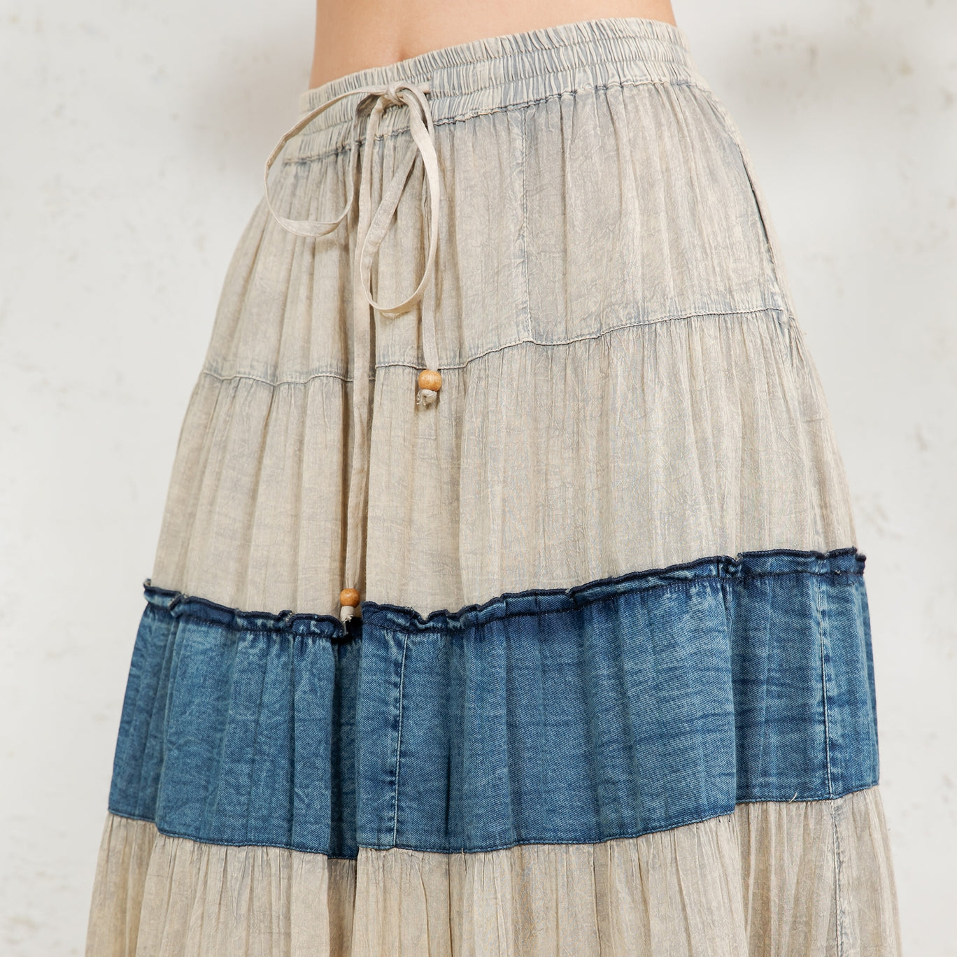 Boho Patchwork Long Skirt
