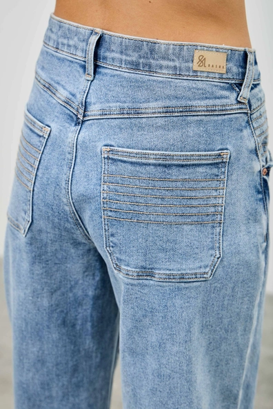 Pleats Barrel Jeans
