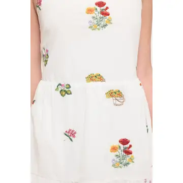 Floral Meadow Embroidery Dress