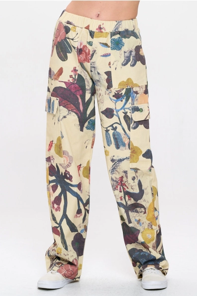 Botanical Print Pants