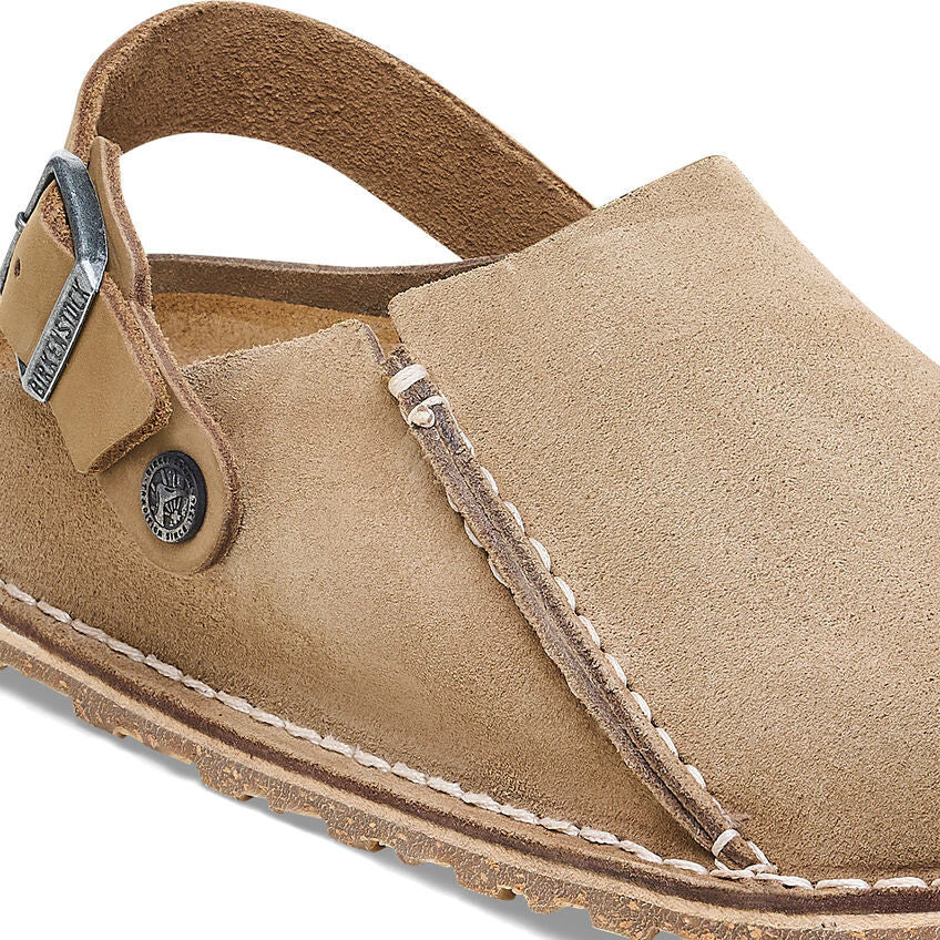 Lutry Premium Suede Clog Gray Taupe