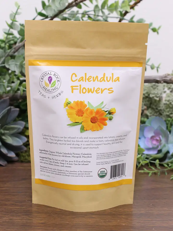 Calendula Flower Loose Organic Herb 1 oz