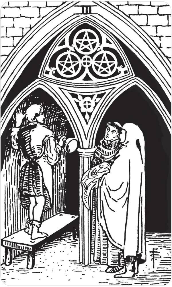 Black & White Rider-Waite Tarot Deck