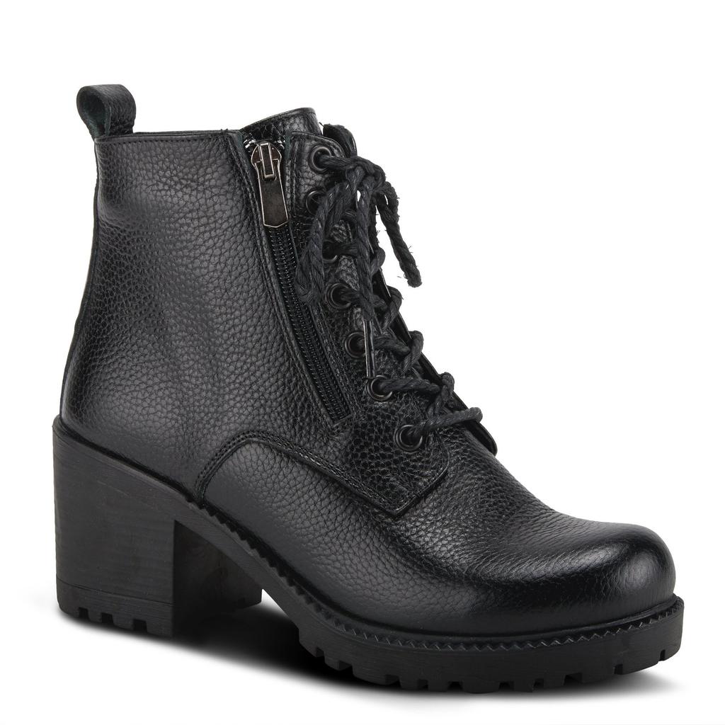 Yaritza Black Leather Boot