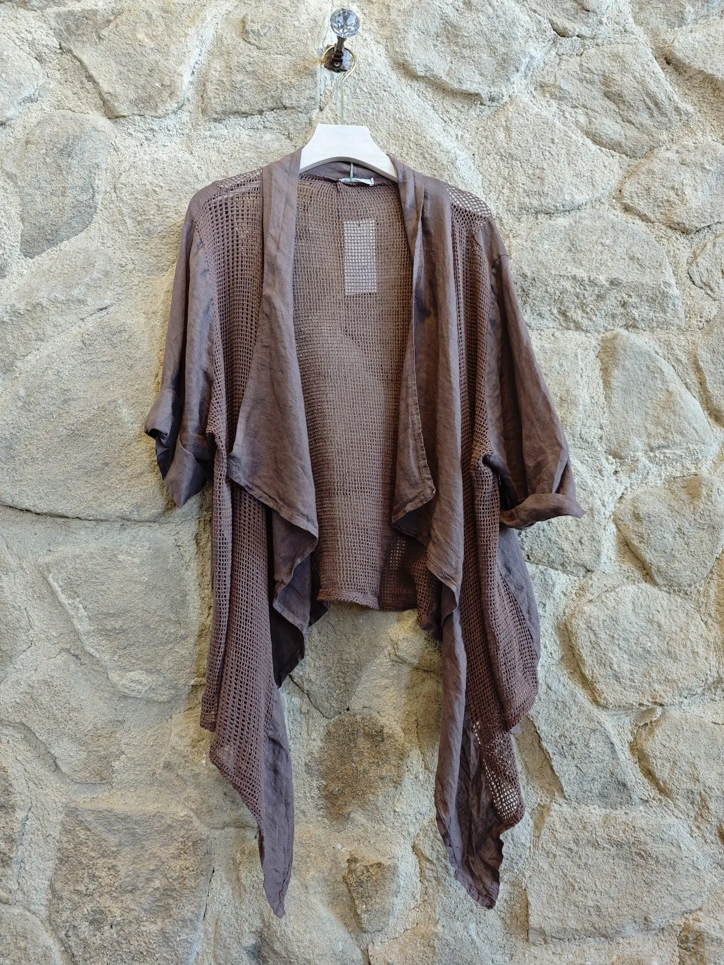 100% Linen Short Cardigan