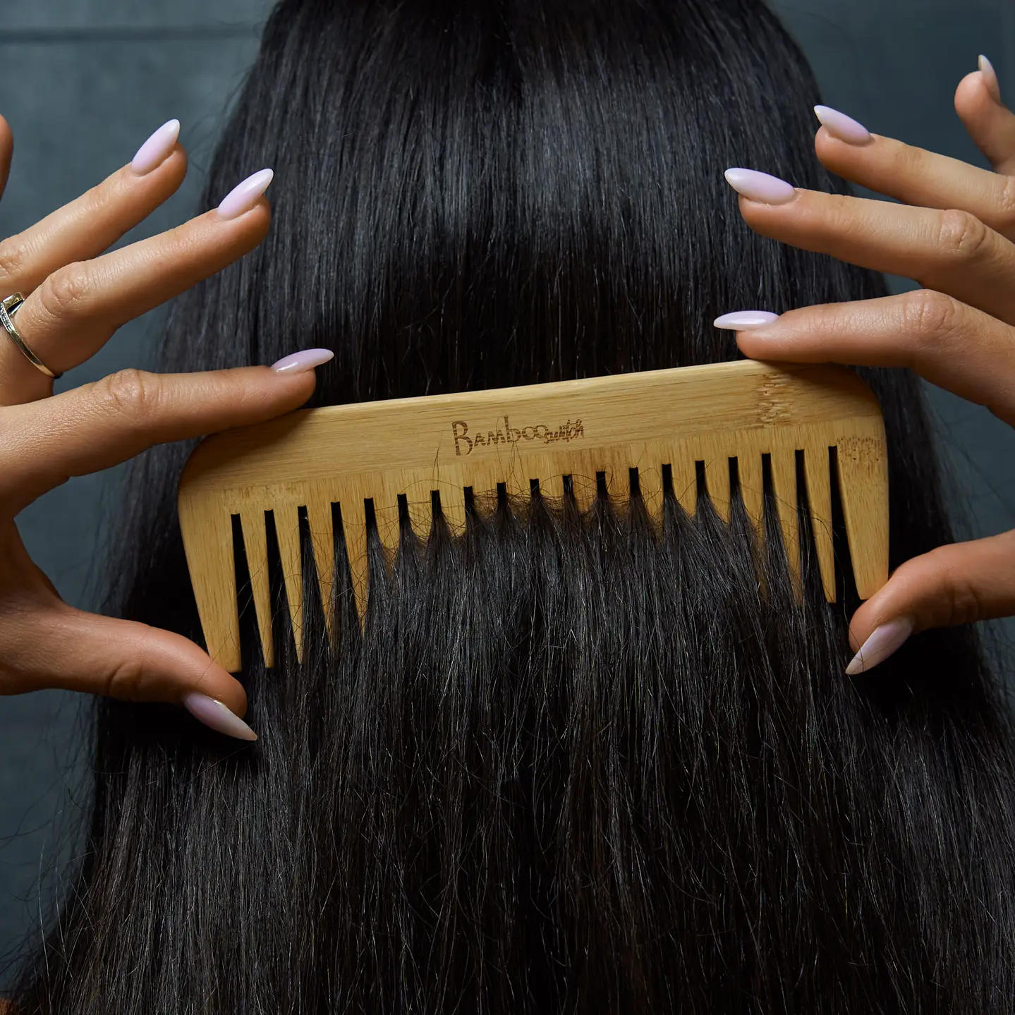 Pointed Bamboo Wide Tooth Comb