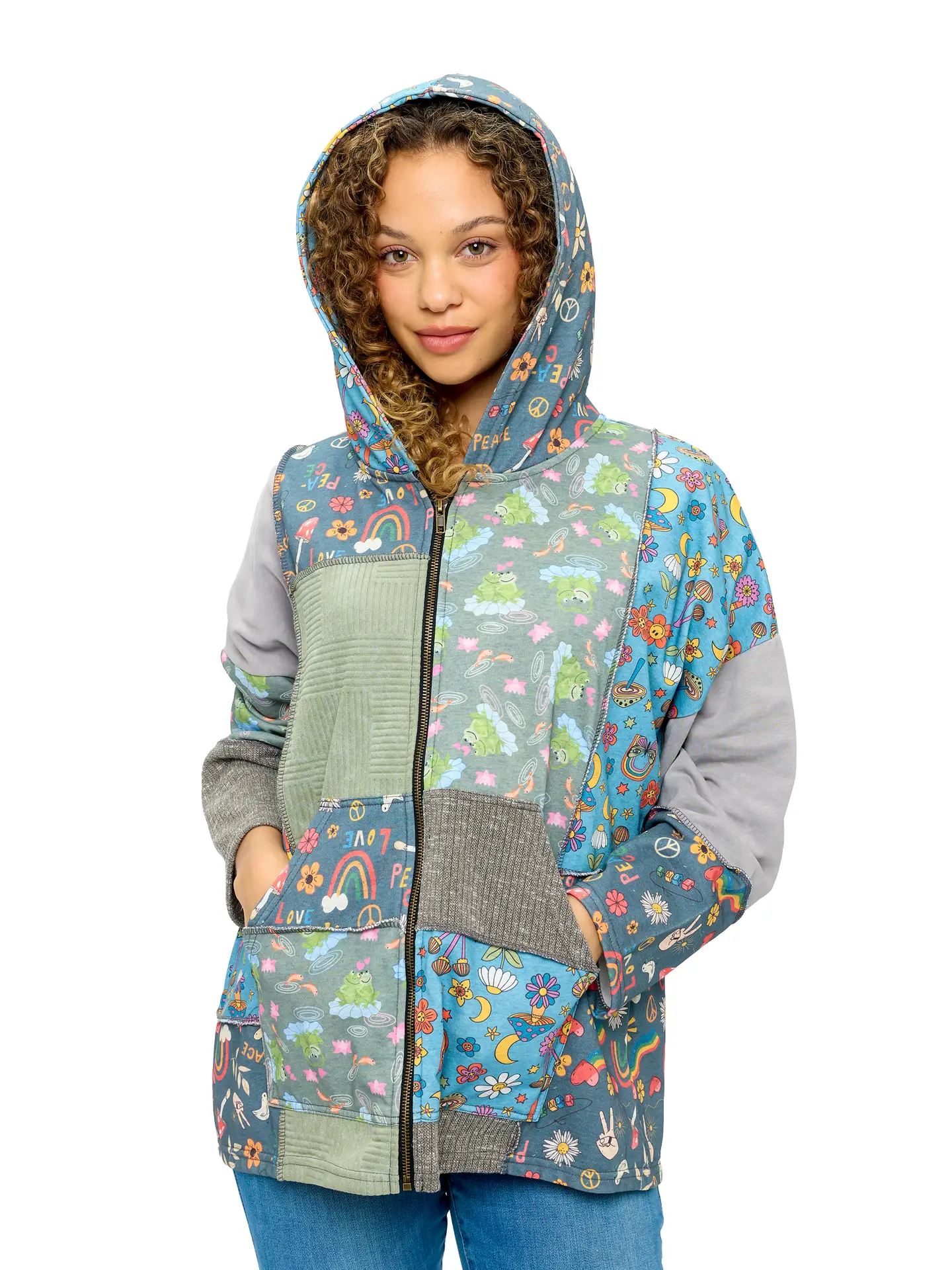 Zip Patch Hoodie