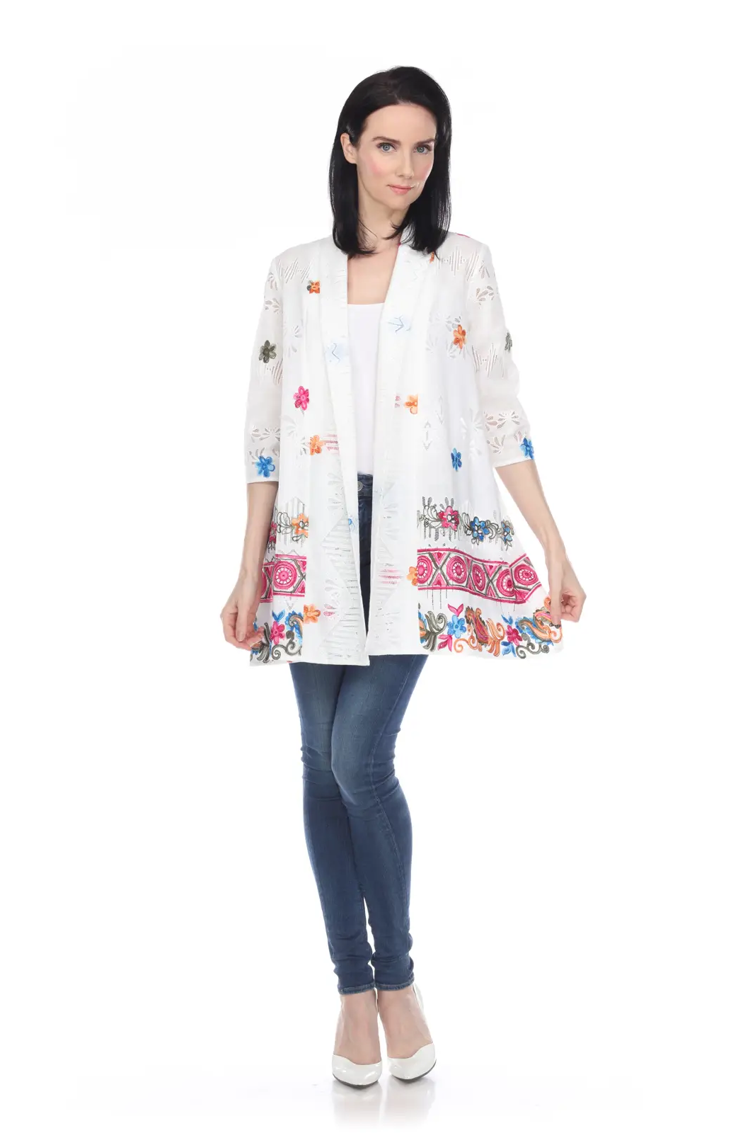 Knit Embroidered Cardigan