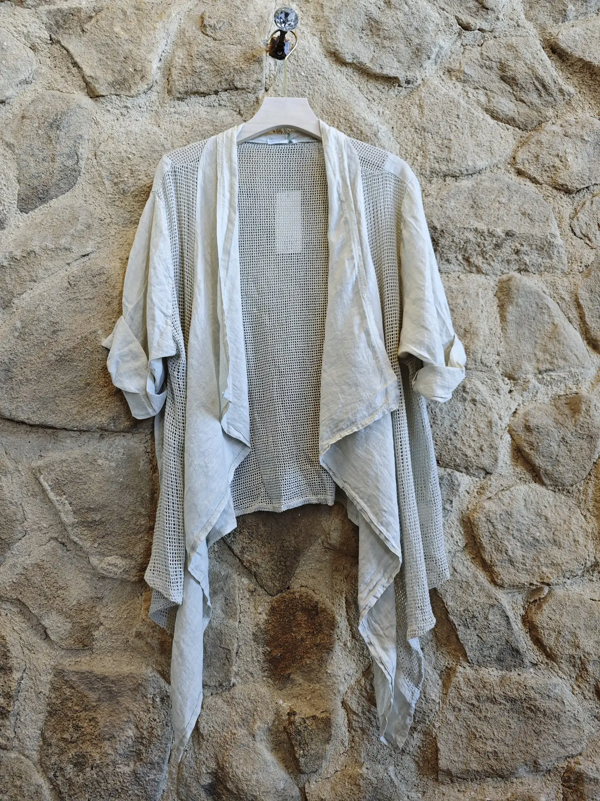 100% Linen Short Cardigan