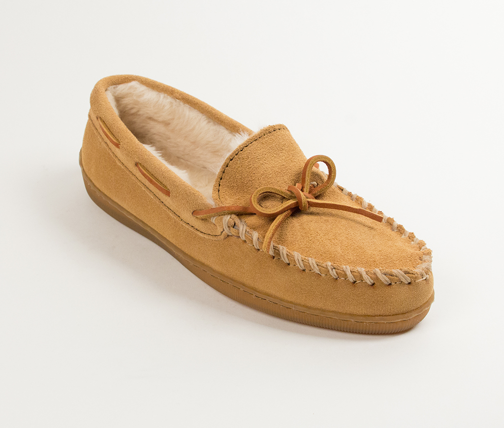 Men's Suede Pile Lined Hardsole Slipper