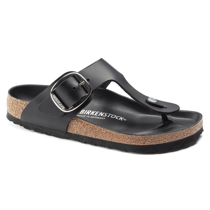Gizeh Big Buckle Oiled Leather Sandal