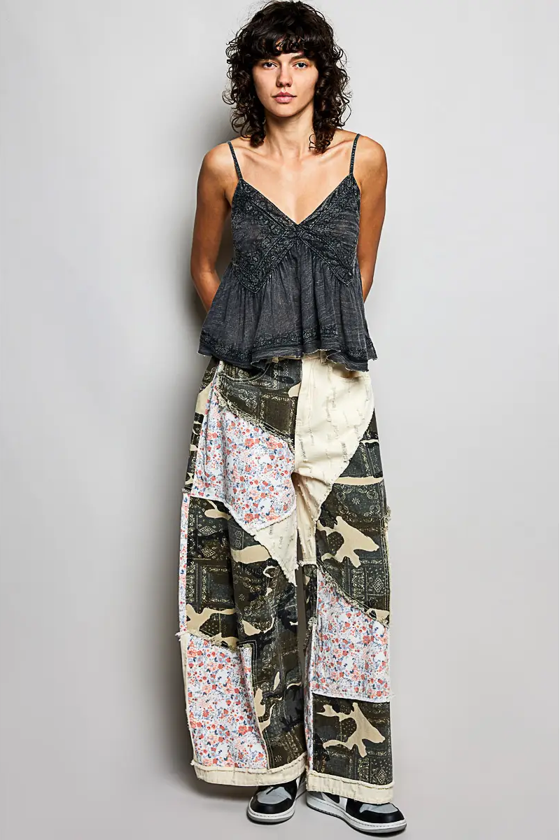 Camo Multi Crochet Pant