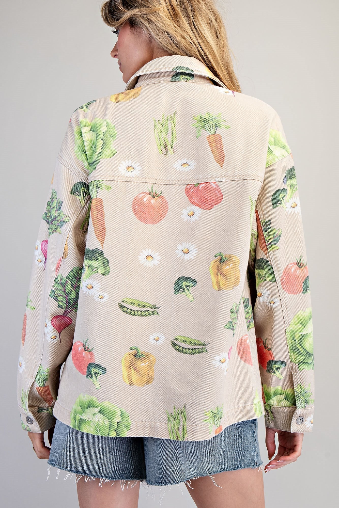 Mineral Washed Garden Inspired Jacket