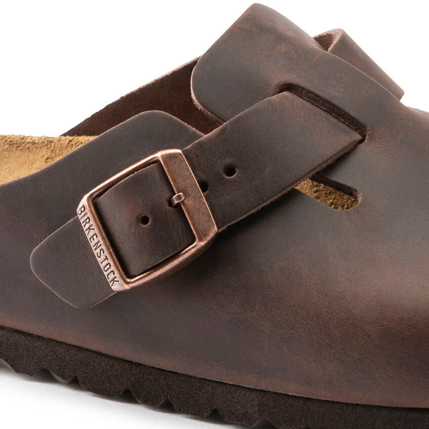 Boston Oiled Leather Soft Footbed Clog